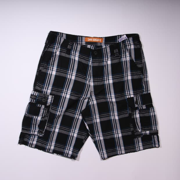 LEE DUNGAREES 체크 카고 반바지 B58