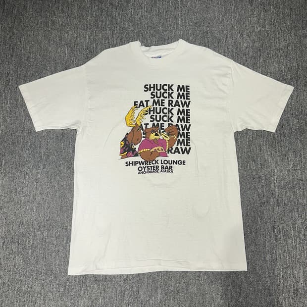 90s hanes made in U.S.A 프린팅 반팔 XL