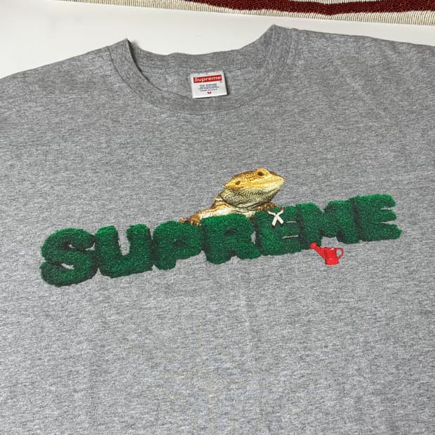 Supreme Lizard Tee (Grey) 슈프림 반팔티