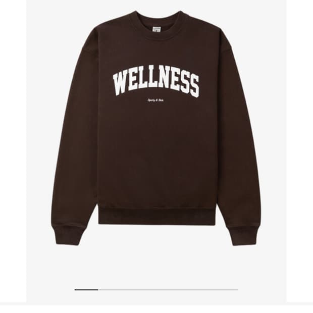 스포티앤리치 웰니스 맨투맨 브라운(L)