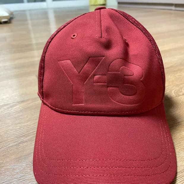 Y-3 아디다스 요지 야마모토 볼캡 트러커 캡 레드