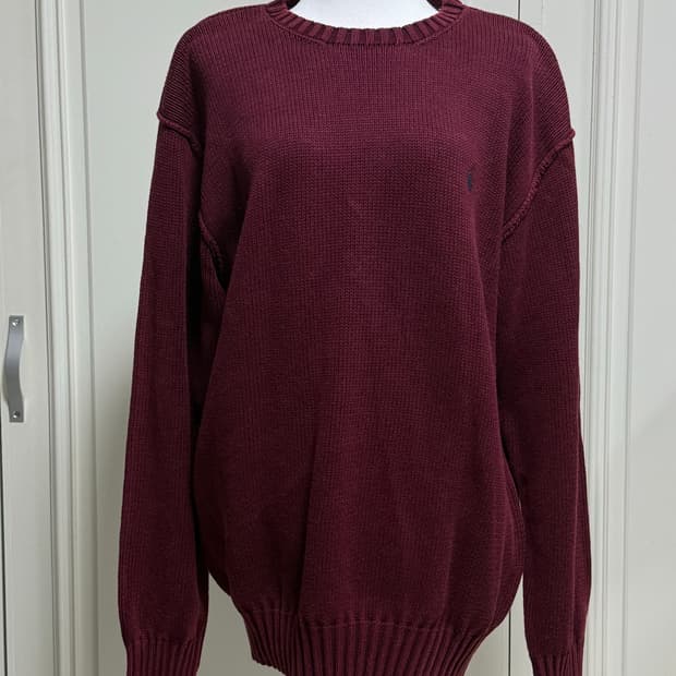 폴로랄프로렌 버건디 니트