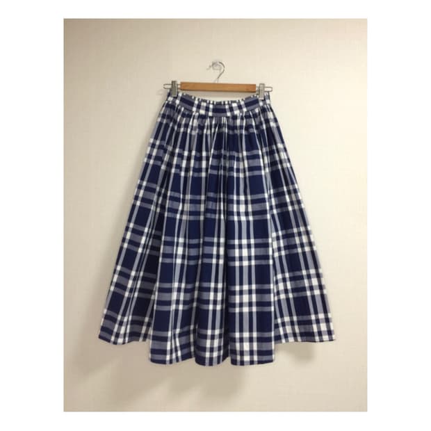 Beams boy 빔즈보이 네이비 체크 스커트