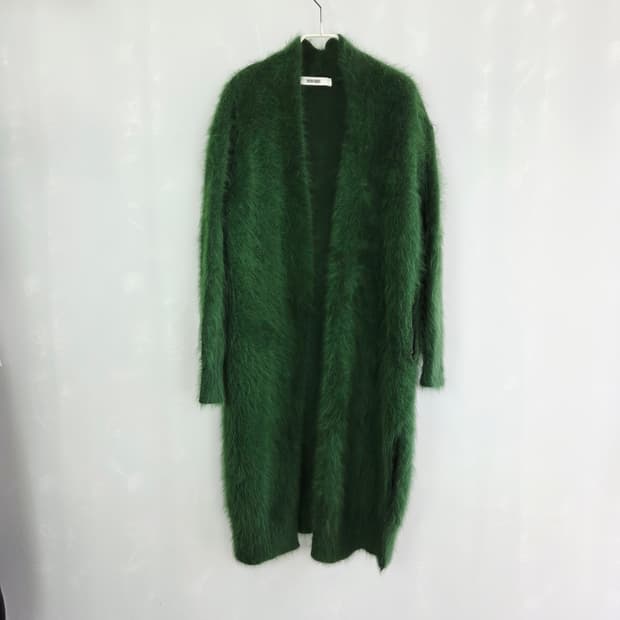 QUEEN'S RABBIT 퀸즈래빗 그린 앙고라 롱가디건 프리사이즈