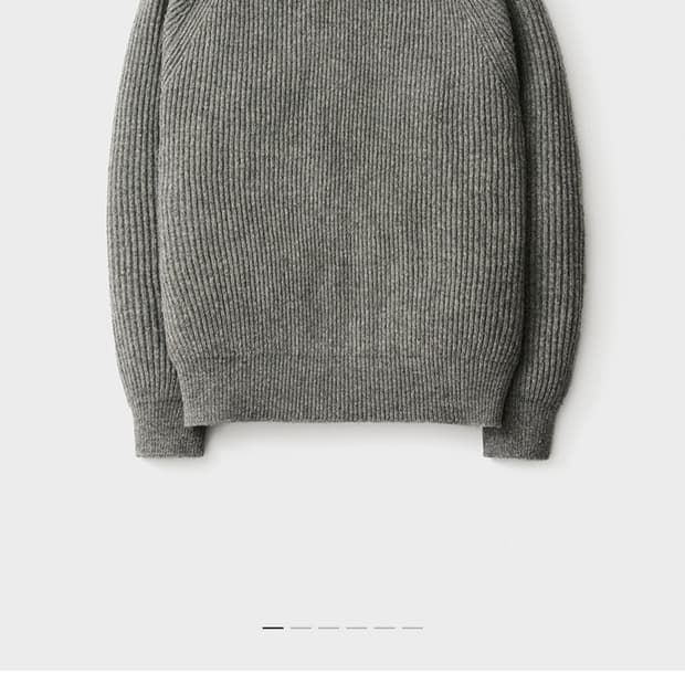 포터리 밀리터리 니트 차콜 3사이즈