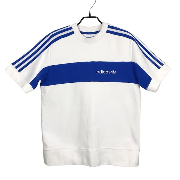 아디다스 ADIDAS 루즈핏 포카리 흰파 맨투맨 반팔 90