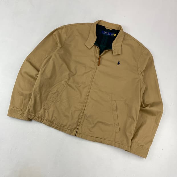 폴로 QR 신형 베이지 코튼 바라쿠타 자켓 (105)