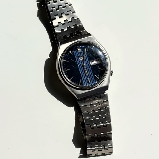 70s Seiko5 Automatic Vintage Metal Watch