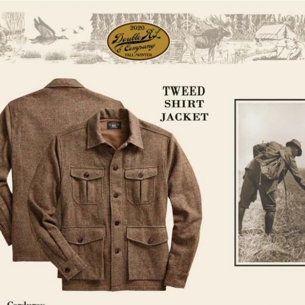 RRL 트위드 셔츠 자켓 M