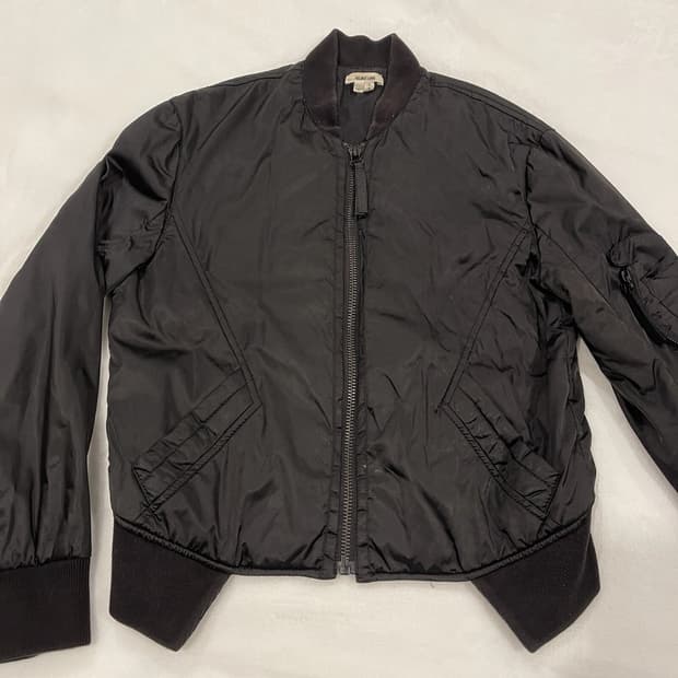 헬무트랭 나일론 봄버 재킷 블랙 