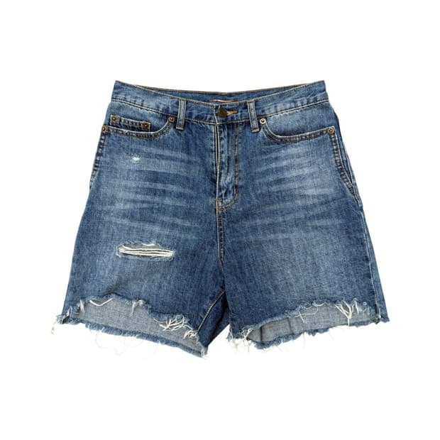 Saint laurent distressed denim