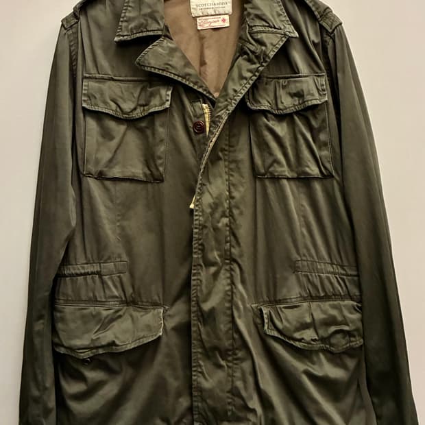 (M~L)스카치앤소다 밀리터리 가먼트다잉 m47 필드 컴뱃자켓 야상