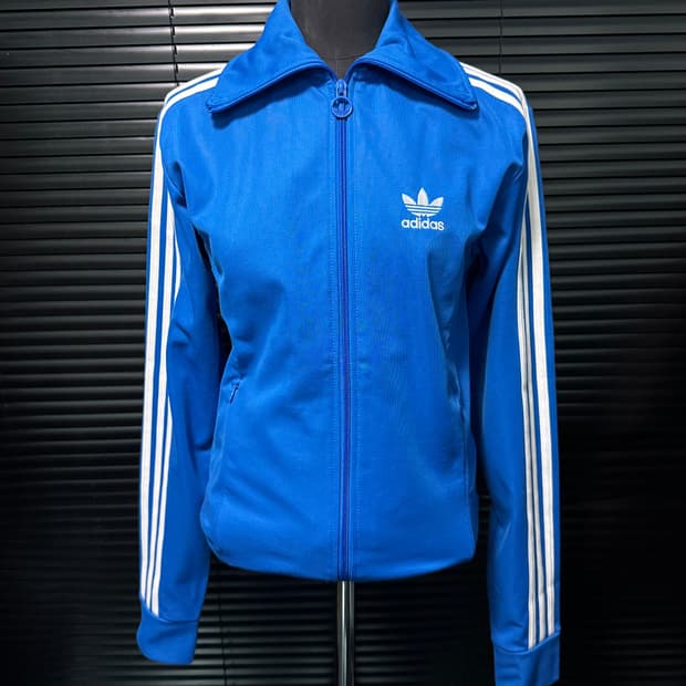 아디다스 유로파 블루 파랑 파이어버드 져지 저지 트랙탑 집업 하이넥 xs