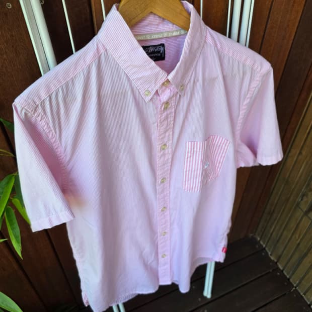 Stussy 스트라이프(p) 1/2셔츠