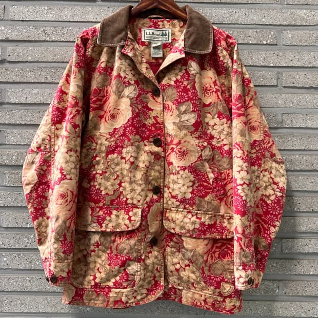 [M]L.L.Bean 엘엘빈 플라워 패턴 헌팅 자켓