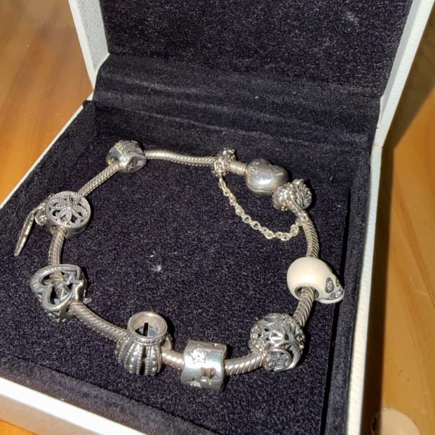 판도라 팔찌 + 참 + 세이프티 체인