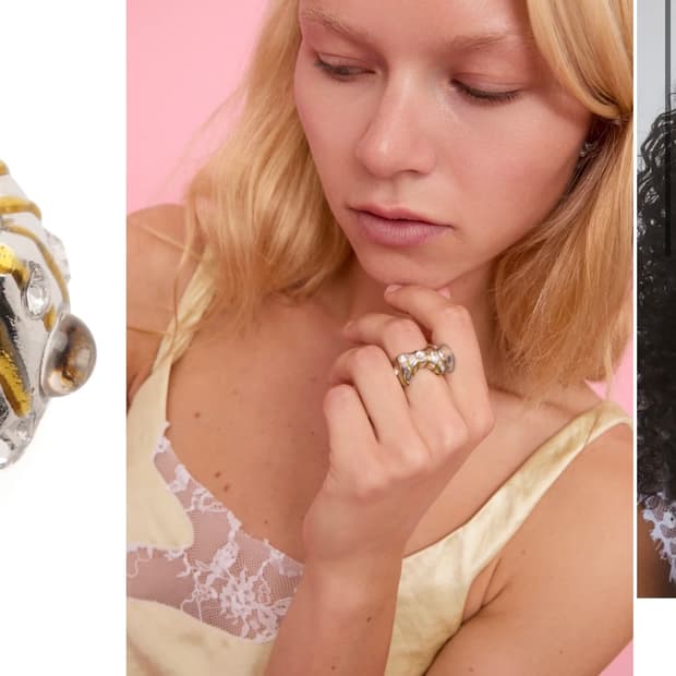 Collina strada gold stripe bat ring