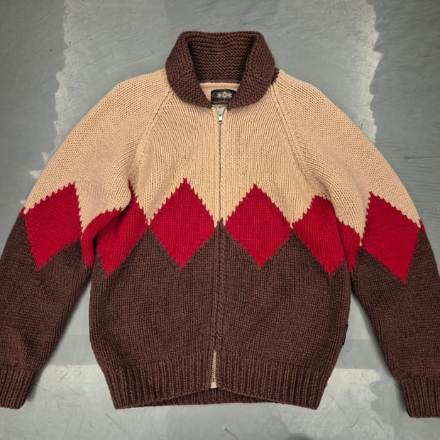 90s B.B.H CLOTHING 헤비울 짚업 