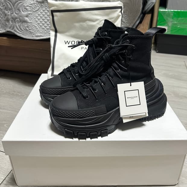 우영미 더블레이스 하이탑 블랙