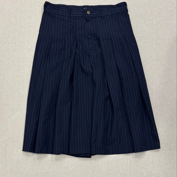 꼼데가르송 꼼꼼 15ss 프론트 플리츠 스커트 팬츠