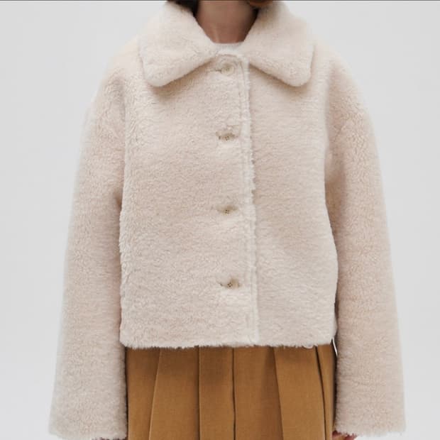 르바 시어링 리버서블 무스탕