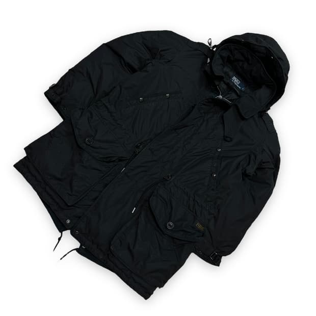 폴로 덕다운 파카 블랙