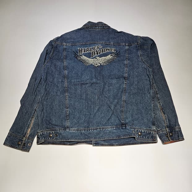 할리데이비슨 빈티지 이글 데님 자켓[XL]