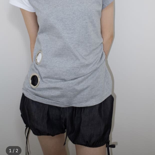 온스카 슬리브리스 EYELET LOOSE SLEEVELESS
