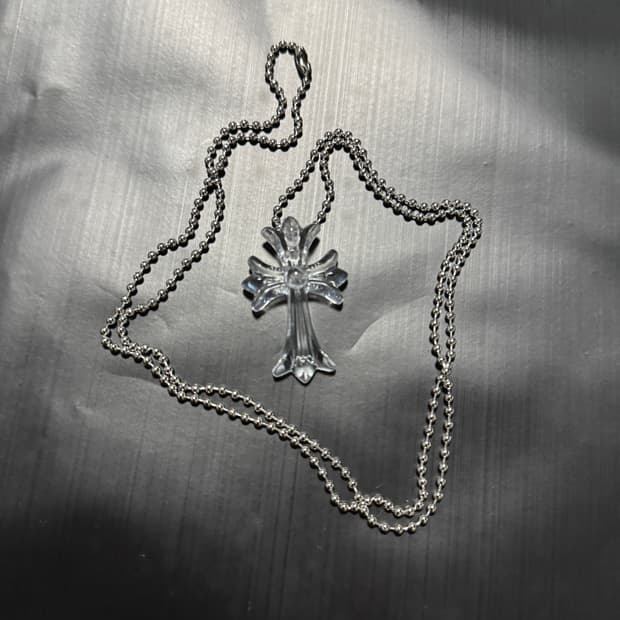 크롬하츠 실리콘 클리어 목걸이