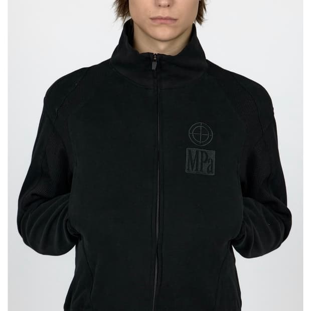 MPa CONTRAST ZIPPED JACKET (BLACK)