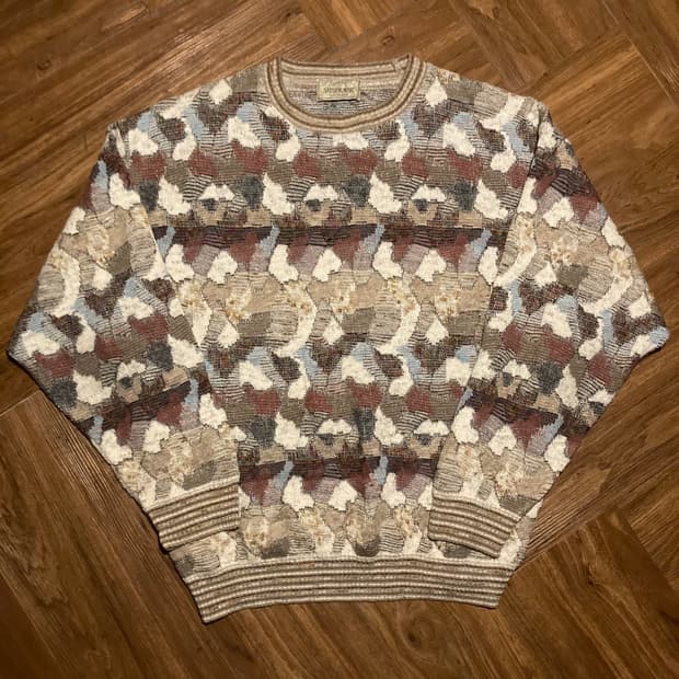 MADE IN ITALY JAQUARD WOOL OVERFIT KNIT