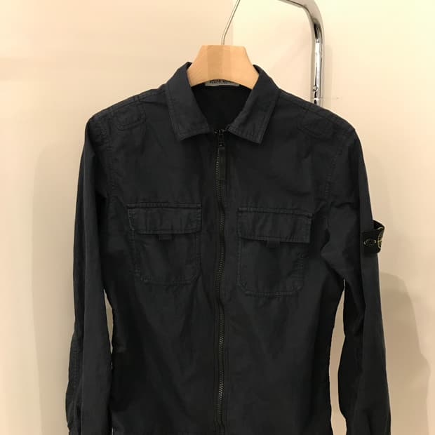 스톤아일랜드 워싱 오버셔츠 자켓 주니어 12Y XS