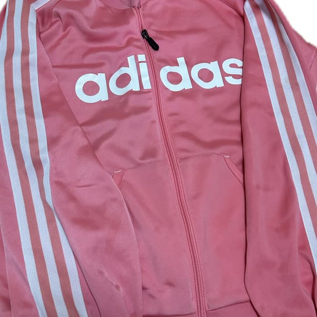 아디다스 핑크 딸기우유깔 트랙탑 져지 y2k