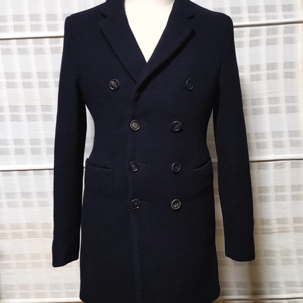 (한섬) 시스템 옴므 네이비 더블 코트 100 (슬림)