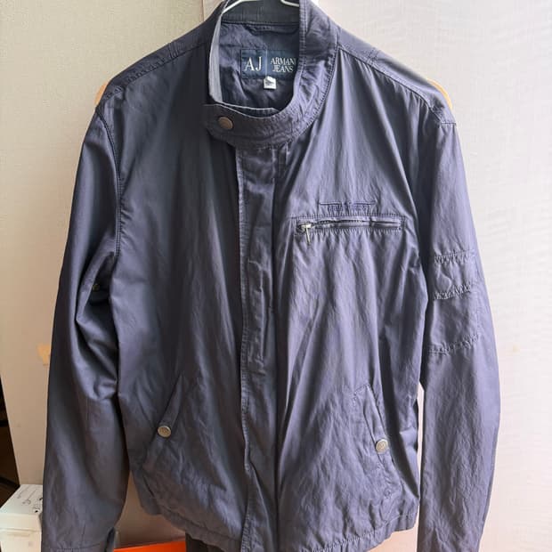아르마니 진스 블루종 자켓