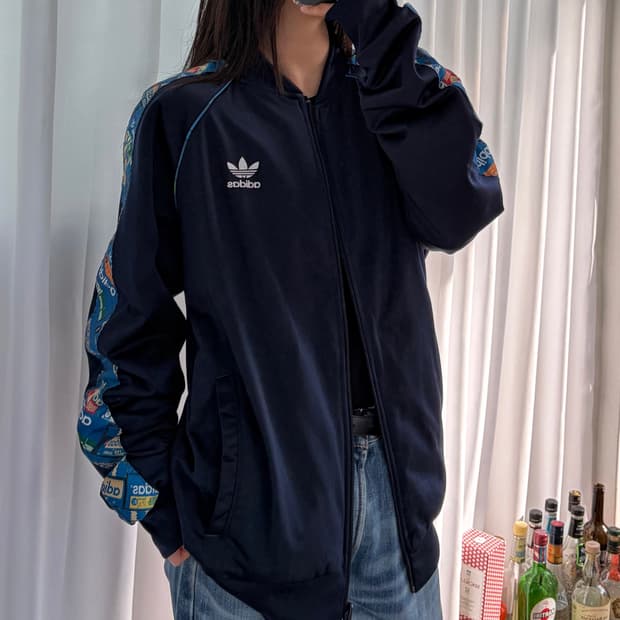 [XL]아디다스 트레포일 슈박스 리버시블 트랙탑 져지