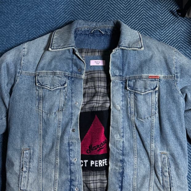 패디드 데님 자켓 padded denim jacket 001