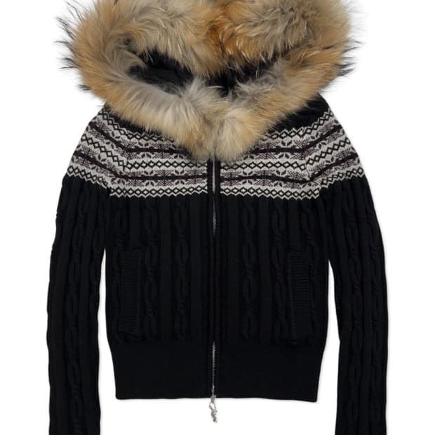 페일제이드 자카드 라쿤 후드집업