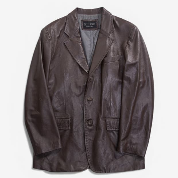 Milano faux leather blazer