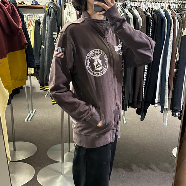 XL)AVIREX vintage Air Patrol Unit 집업