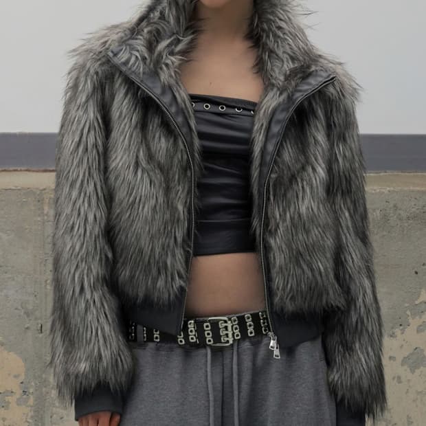 ROCKCAKE 하이넥퍼자켓