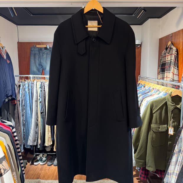 넌블랭크 캐시미어 발마칸 코트 블랙 M