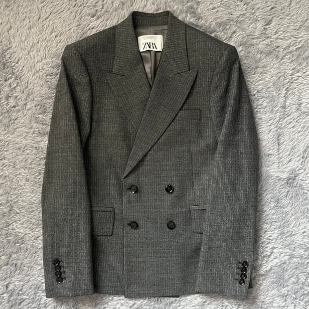 (명작.셋업판매) 자라 프리미엄 컬렉션 울블랜드 수트 셋업