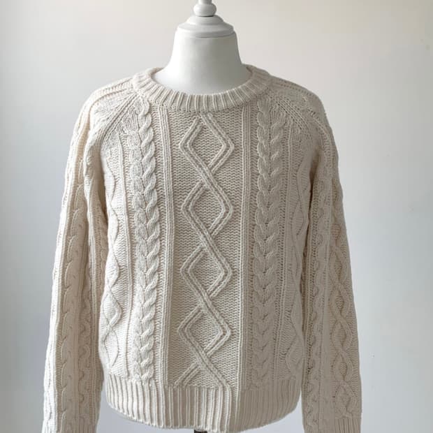 모젤 꽈배기 울 니트