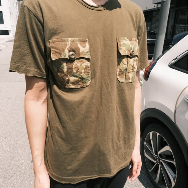 꼼데가르송 옴므 플러스 카모플라쥬 티셔츠