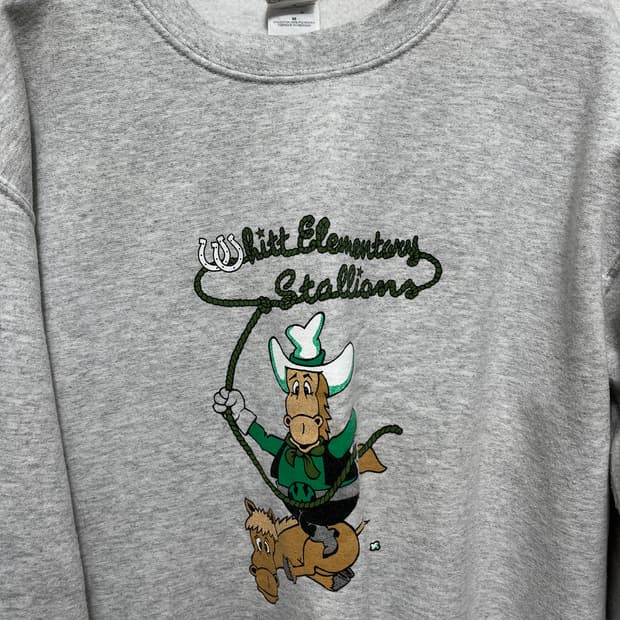 빈티지 프린팅 맨투맨