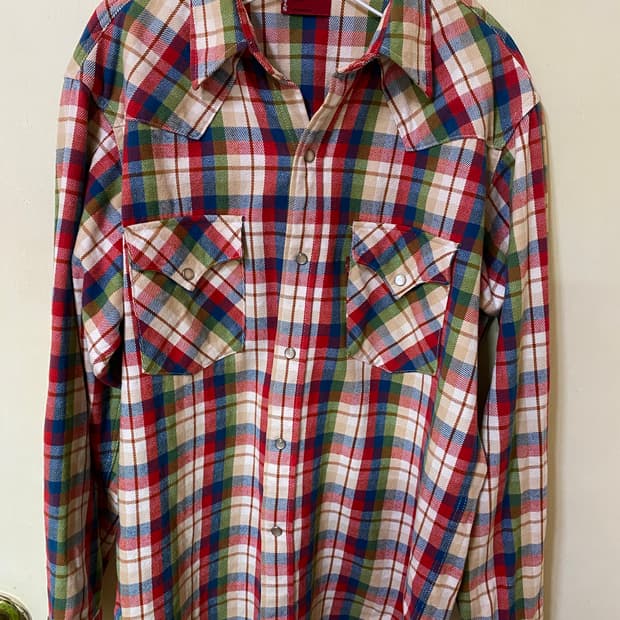 리바이스 플라넬 스냅 셔츠