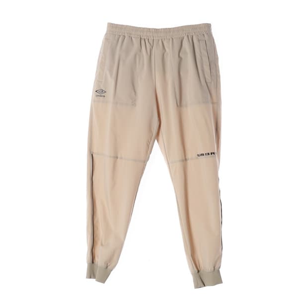 엄브로 베이지 사이드라인 우븐 조거팬츠