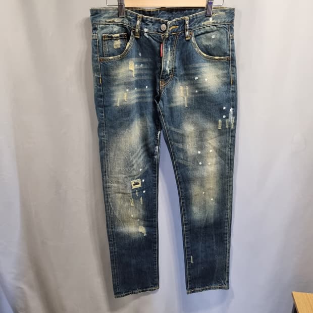 디스퀘어드2 데님 청바지 워싱진