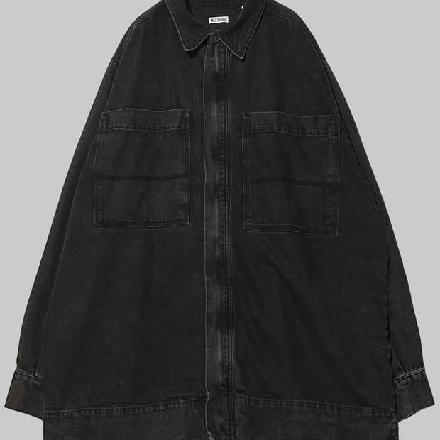 윌리 차바리아 오버사이즈 데님 셔츠 자켓